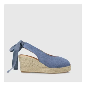 Cheap Alpargatas Azules Vinis Mujer Cuñas Y Alpargatas