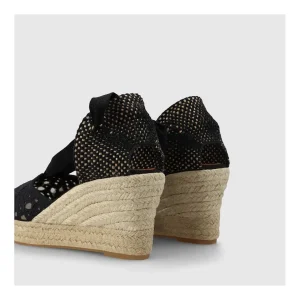 Best Sale Alpargatas Negras Flowi Mujer Cuñas Y Alpargatas