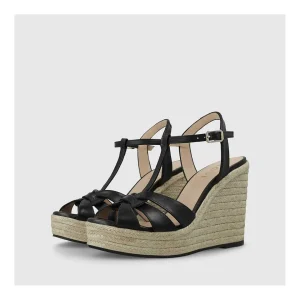Flash Sale Cuñas Negras Yunari Mujer Cuñas Y Alpargatas
