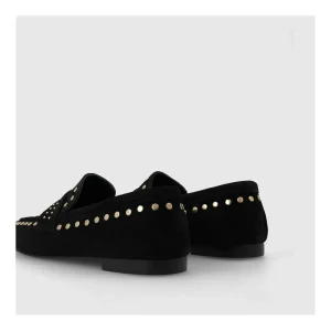Outlet Mocasines Negros Be4771 Mujer Mocasines