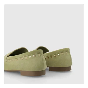 Store Mocasines Verdes Be4771 Mujer Mocasines