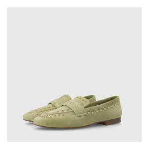 Store Mocasines Verdes Be4771 Mujer Mocasines