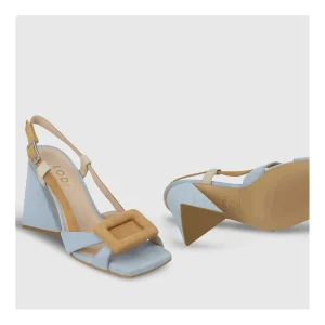 New Sandalias Azules Yulini Mujer Sandalias