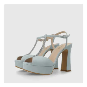 Store Sandalias De Novia Azules Tesire Mujer Sandalias De Novia