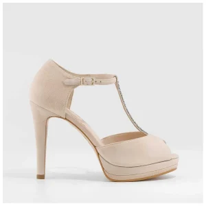 Sale Sandalias De Novia Beige Pauli Mujer Sandalias De Novia