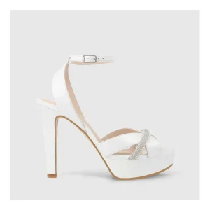 Discount Sandalias De Novia Blancas Tainoa Mujer Sandalias De Novia