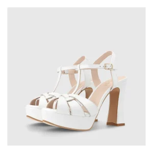 Flash Sale Sandalias De Novia Blancas Tenas Mujer Sandalias De Novia