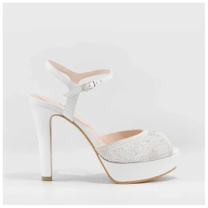 Outlet Sandalias De Novia Blancas Tincia Mujer Sandalias De Novia