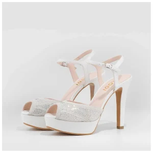 Outlet Sandalias De Novia Blancas Tincia Mujer Sandalias De Novia