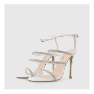Online Sandalias De Novia Blancas Wurit Mujer Sandalias De Novia
