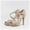 New Sandalias De Novia Doradas Goya Mujer Sandalias De Novia