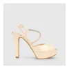 Shop Sandalias De Novia Doradas Tiranes Mujer Sandalias De Novia