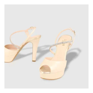 Shop Sandalias De Novia Doradas Tiranes Mujer Sandalias De Novia