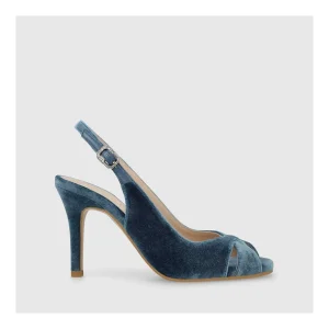 Best Sale Sandalias De Novia Terciopelo Azul Siula-Teno Mujer Sandalias De Novia
