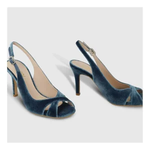 Best Sale Sandalias De Novia Terciopelo Azul Siula-Teno Mujer Sandalias De Novia