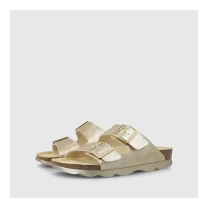 Hot Sandalias Doradas B-Duo Mujer Zapatos Planos