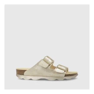Hot Sandalias Doradas B-Duo Mujer Zapatos Planos