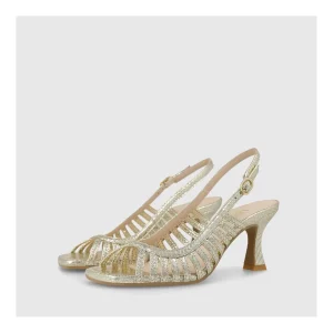 Discount Sandalias Doradas Larin Mujer Sandalias