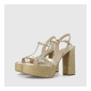 Shop Sandalias Doradas Telor Mujer Sandalias