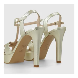 Discount Sandalias Doradas Tren Mujer Sandalias