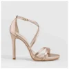 Cheap Sandalias Doradas Yuriko-X Mujer Sandalias