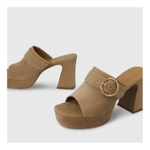 New Sandalias Marrones Pe4700 Mujer Sandalias