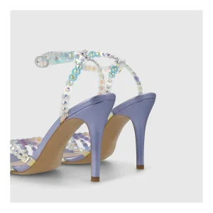Clearance Sandalias Moradas Yiner Mujer Sandalias