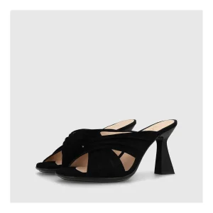 Store Sandalias Negras Hipos Mujer Sandalias