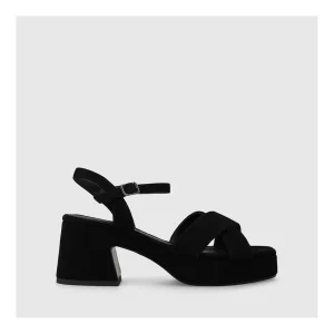 Outlet Sandalias Negras Na4801 Mujer Sandalias