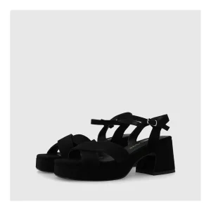 Outlet Sandalias Negras Na4801 Mujer Sandalias