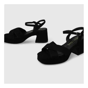 Outlet Sandalias Negras Na4801 Mujer Sandalias