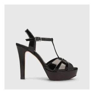 Fashion Sandalias Negras Tren Mujer Sandalias