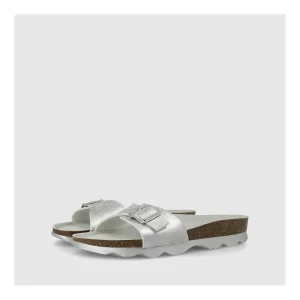 Clearance Sandalias Plateadas B-Pala Mujer Sandalias