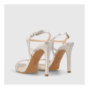 Cheap Sandalias Plateadas Cannes Mujer Sandalias