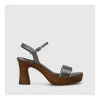 Flash Sale Sandalias Plateadas Gin4513 Mujer Sandalias