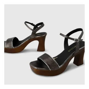 Flash Sale Sandalias Plateadas Gin4513 Mujer Sandalias