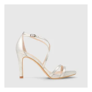 Online Sandalias Plateadas Inriko-X Mujer Sandalias