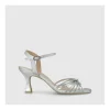 Hot Sandalias Plateadas Lusur Mujer Sandalias