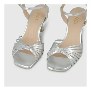 Hot Sandalias Plateadas Lusur Mujer Sandalias