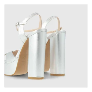 Best Sandalias Plateadas Xemba Mujer Sandalias