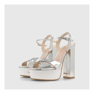 Best Sale Sandalias Plateadas Xemba Mujer Sandalias