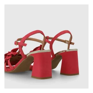 Outlet Sandalias Rojas Bot5200 Mujer Sandalias