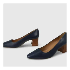 Outlet Zapatos De Salón Azules Cla4260 Mujer Zapatos De Salón