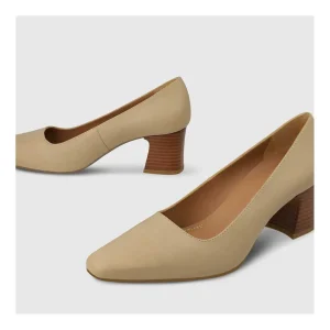 Clearance Zapatos De Salón Beige Cla4260 Mujer Zapatos De Salón