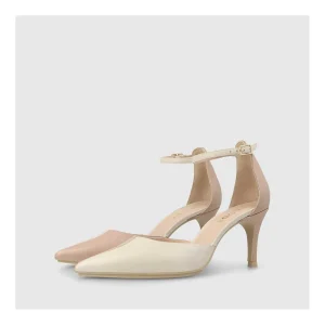 Outlet Zapatos De Salón Beige Ewar Mujer Zapatos De Salón