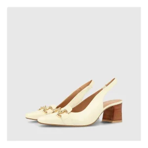 Discount Zapatos De Salón Blancos Cla4261 Mujer Zapatos De Salón
