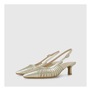 Fashion Zapatos De Salón Dorados Chentina Mujer Zapatos De Salón