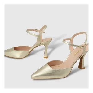 Cheap Zapatos De Salón Dorados Mideri Mujer Zapatos De Salón