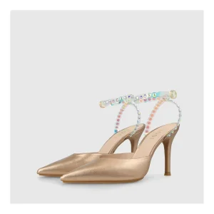 Clearance Zapatos De Salón Dorados Solux Mujer Zapatos De Salón