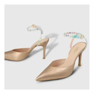 Clearance Zapatos De Salón Dorados Solux Mujer Zapatos De Salón